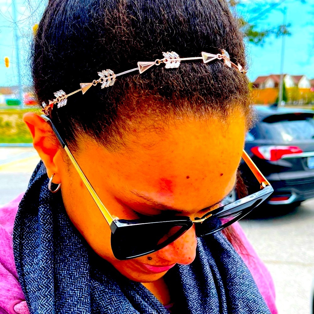 🌸Light Rose Gold Arrow Metal Headband🌸